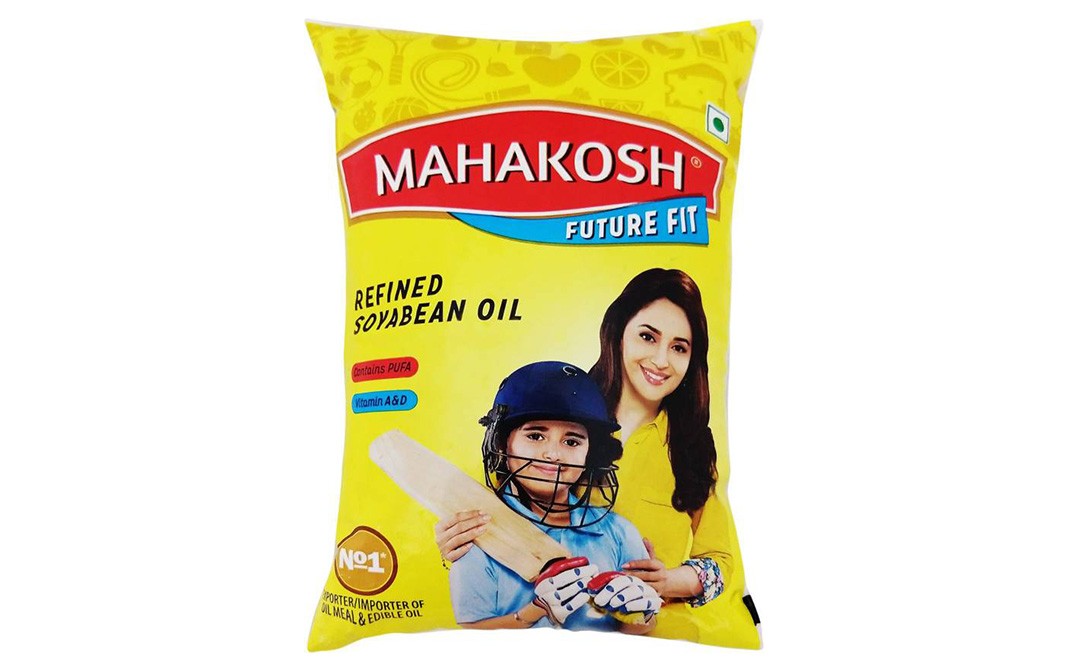 Mahakosh Refined Soyabean Oil Pouch 1 litre GoToChef